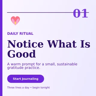 Editorial Gratitude Journal Square Post — editable white spiritual wellness template, instagram post