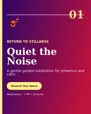 Editorial Meditation Session Portrait Post — editable purple spiritual wellness template, instagram portrait