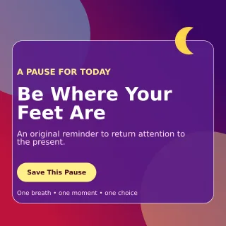 Glass Mindfulness Reminder Square Post — editable purple spiritual wellness template, instagram post