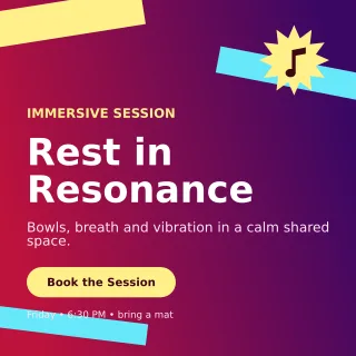 Kinetic Sound Healing Square Post — editable purple spiritual wellness template, instagram post