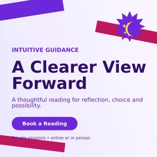 Kinetic Tarot Reading Square Post — editable white spiritual wellness template, instagram post