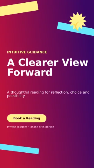 Kinetic Tarot Reading Story — editable purple spiritual wellness template, story / reel
