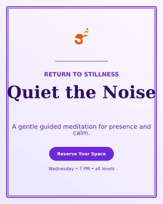 Luxe Meditation Session Portrait Post — editable white spiritual wellness template, instagram portrait