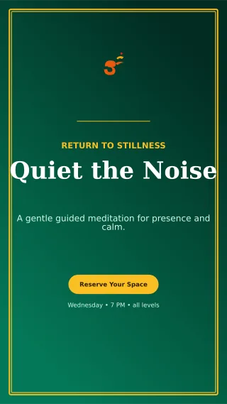 Luxe Meditation Session Story — editable black spiritual wellness template, story / reel