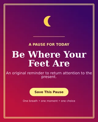 Luxe Mindfulness Reminder Portrait Post — editable purple spiritual wellness template, instagram portrait