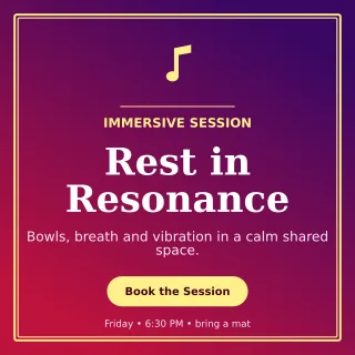 Luxe Sound Healing Square Post — editable purple spiritual wellness template, instagram post