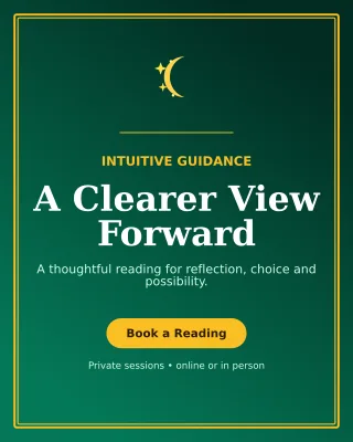 Luxe Tarot Reading Portrait Post — editable black spiritual wellness template, instagram portrait
