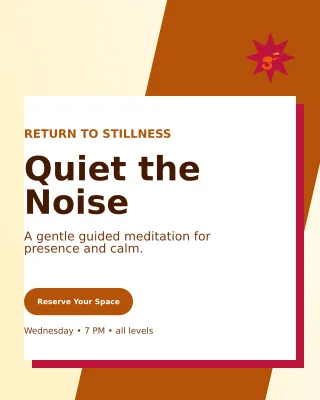Neo Meditation Session Portrait Post — editable white spiritual wellness template, instagram portrait
