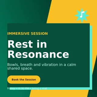 Neo Sound Healing Square Post — editable black spiritual wellness template, instagram post