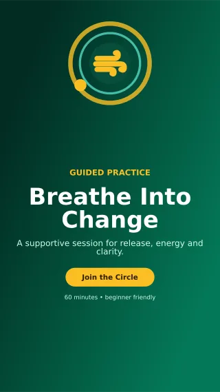 Orbit Breathwork Circle Story — editable black spiritual wellness template, story / reel