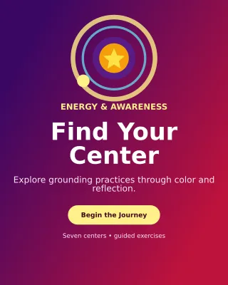 Orbit Chakra Workshop Portrait Post — editable purple spiritual wellness template, instagram portrait