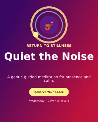 Orbit Meditation Session Portrait Post — editable purple spiritual wellness template, instagram portrait