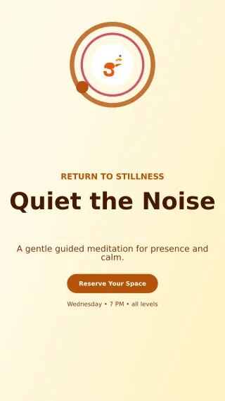 Orbit Meditation Session Story — editable white spiritual wellness template, story / reel