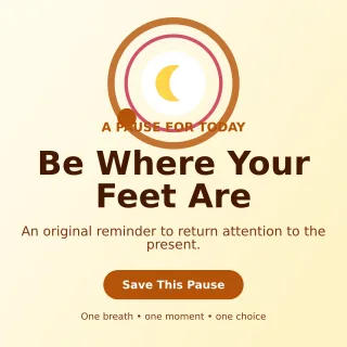 Orbit Mindfulness Reminder Square Post — editable white spiritual wellness template, instagram post