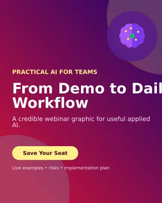 Aurora AI Webinar Poster — editable purple technology and gaming template, instagram portrait