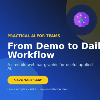Aurora AI Webinar Social Post — editable blue technology and gaming template, instagram post