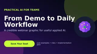 Aurora AI Webinar Wide Ad — editable black technology and gaming template, youtube thumbnail