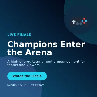 Aurora Esports Event Social Post — editable black technology and gaming template, instagram post