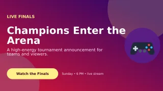Aurora Esports Event Wide Ad — editable purple technology and gaming template, youtube thumbnail