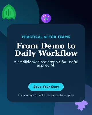 Botanical AI Webinar Poster — editable black technology and gaming template, instagram portrait