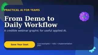 Botanical AI Webinar Wide Ad — editable blue technology and gaming template, youtube thumbnail