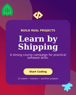 Botanical Coding Bootcamp Poster — editable purple technology and gaming template, instagram portrait