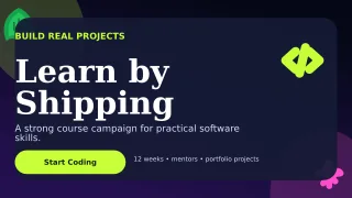 Botanical Coding Bootcamp Wide Ad — editable black technology and gaming template, youtube thumbnail
