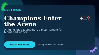 Botanical Esports Event Wide Ad — editable black technology and gaming template, youtube thumbnail