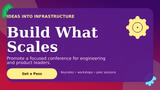 Botanical Technology Summit Wide Ad — editable purple technology and gaming template, youtube thumbnail