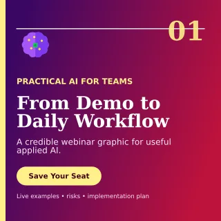 Editorial AI Webinar Social Post — editable purple technology and gaming template, instagram post