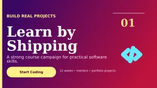 Editorial Coding Bootcamp Wide Ad — editable purple technology and gaming template, youtube thumbnail