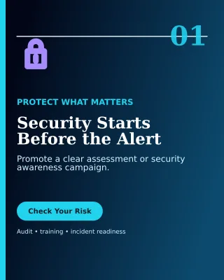 Editorial Cybersecurity Poster — editable black technology and gaming template, instagram portrait