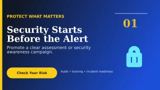 Editorial Cybersecurity Wide Ad — editable blue technology and gaming template, youtube thumbnail