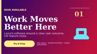 Editorial SaaS Launch Wide Ad — editable purple technology and gaming template, youtube thumbnail