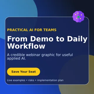 Glass AI Webinar Social Post — editable blue technology and gaming template, instagram post
