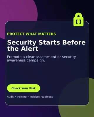 Glass Cybersecurity Poster — editable black technology and gaming template, instagram portrait