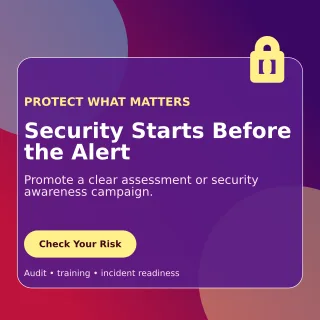 Glass Cybersecurity Social Post — editable purple technology and gaming template, instagram post