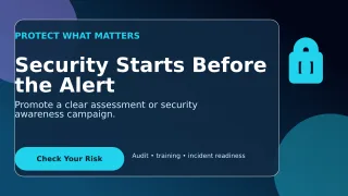 Glass Cybersecurity Wide Ad — editable black technology and gaming template, youtube thumbnail