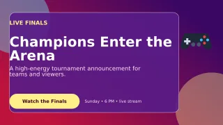 Glass Esports Event Wide Ad — editable purple technology and gaming template, youtube thumbnail