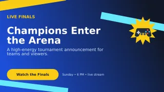Kinetic Esports Event Wide Ad — editable blue technology and gaming template, youtube thumbnail