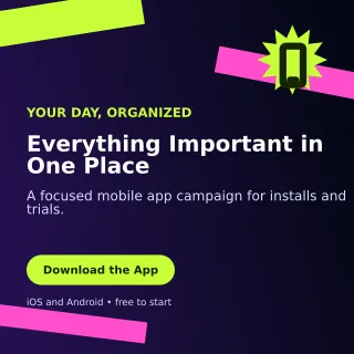 Kinetic Mobile App Social Post — editable black technology and gaming template, instagram post
