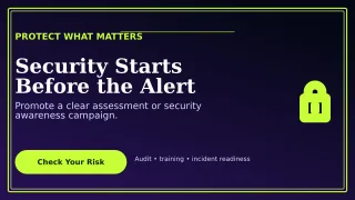 Luxe Cybersecurity Wide Ad — editable black technology and gaming template, youtube thumbnail