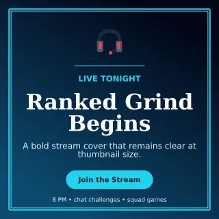 Luxe Gaming Stream Social Post — editable black technology and gaming template, instagram post