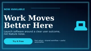 Luxe SaaS Launch Wide Ad — editable black technology and gaming template, youtube thumbnail