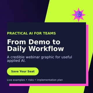 Neo AI Webinar Social Post — editable black technology and gaming template, instagram post