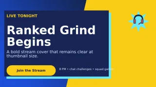 Neo Gaming Stream Wide Ad — editable blue technology and gaming template, youtube thumbnail