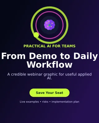 Orbit AI Webinar Poster — editable black technology and gaming template, instagram portrait