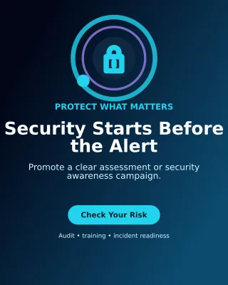 Orbit Cybersecurity Poster — editable black technology and gaming template, instagram portrait