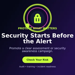 Orbit Cybersecurity Social Post — editable black technology and gaming template, instagram post