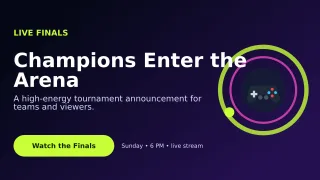Orbit Esports Event Wide Ad — editable black technology and gaming template, youtube thumbnail